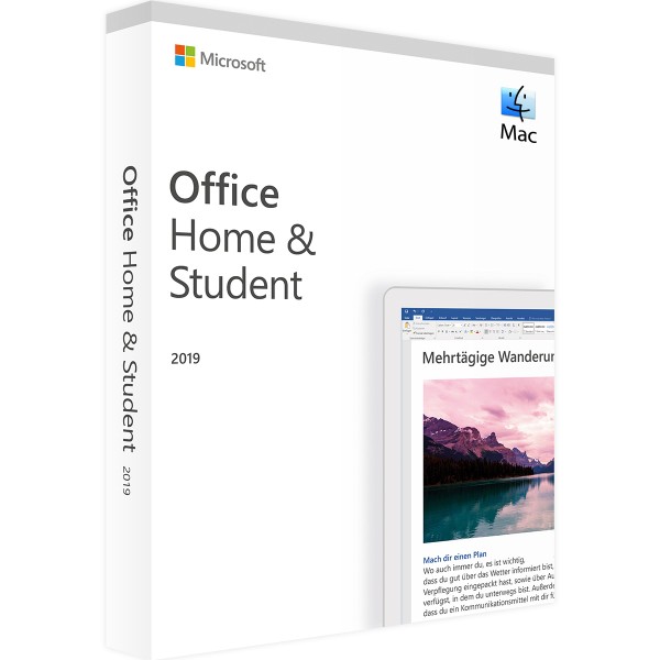 Microsoft Office 2019 Thuis en Student | voor Mac