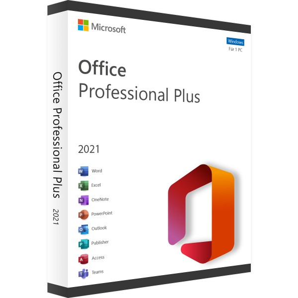 Microsoft Office 2021 Professional Plus | voor Windows 1 - 5 apparaten