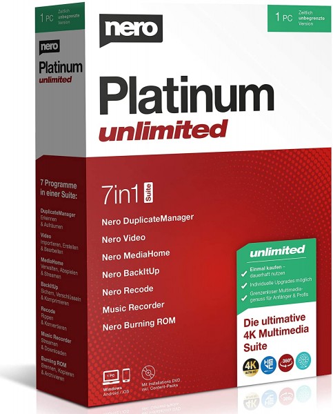 Nero Platinum 2021 Onbeperkt | voor Windows