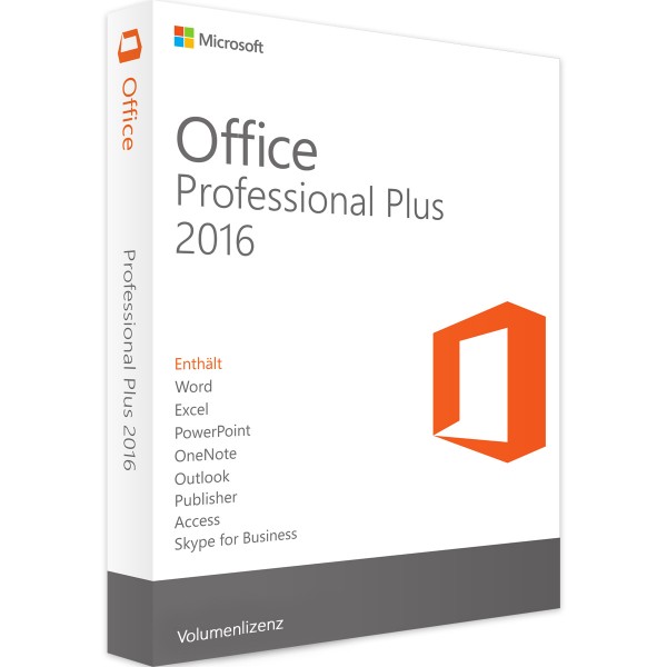 Microsoft Office 2016 Professional Plus | voor Windows - Licentie in volume