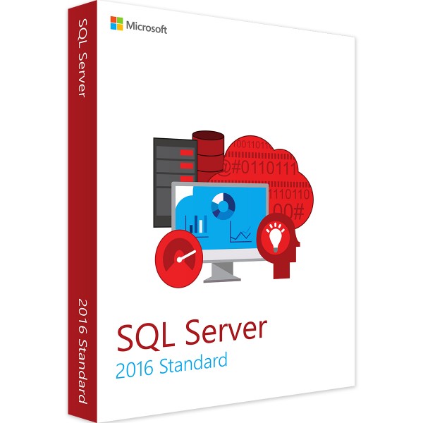 Microsoft SQL Server 2016 Standaard 2 Kern